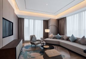 北京现代风格酒店套房沙发装修设计图片