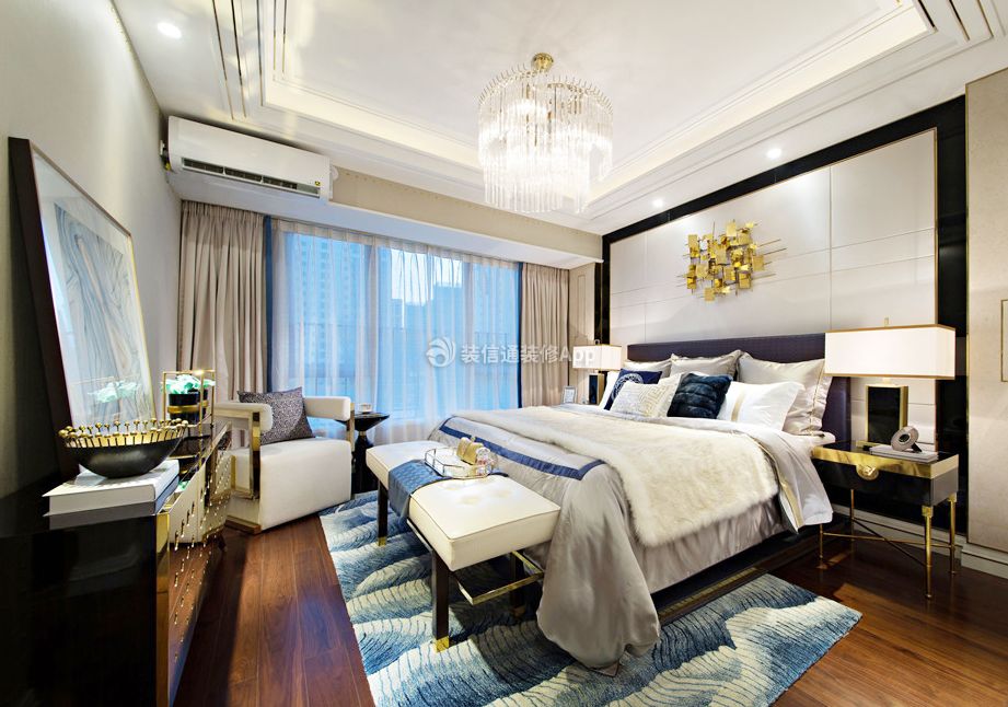 广州新古典风格房屋卧室装修设计图