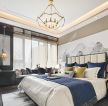 广州新中式房屋卧室吊灯装修设计图片
