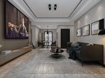 【西安鲁班装饰】金泰新理城104平米三居室效果图，质感满满的配色设计