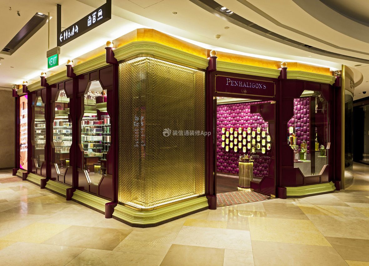 北京商场奢侈品店面门头装修设计图2023