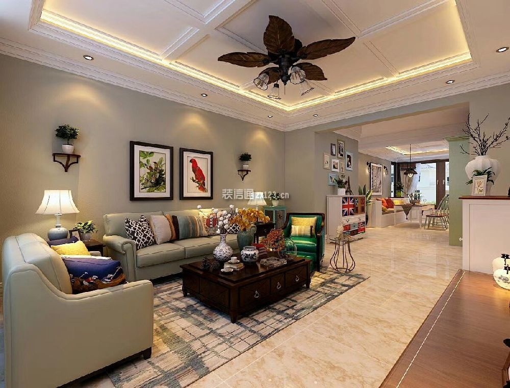 美式风格客厅装修效果图 美式风格客厅沙发