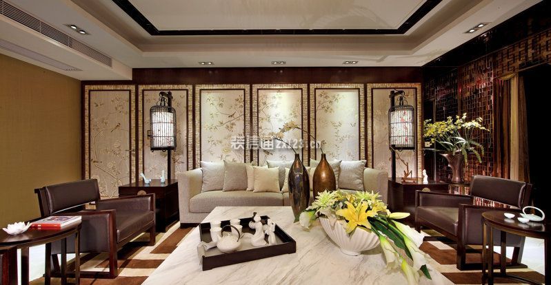 中式风格客厅装饰图 中式风格客厅效果图