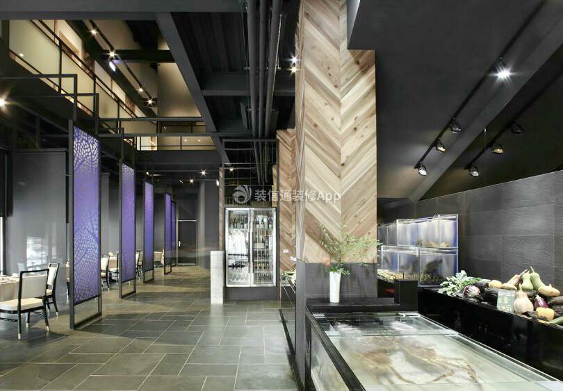 北京饭店餐厅天花板装修设计图片2023