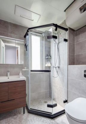 卫生间淋浴房装修效果图 卫生间淋浴房设计图 淋浴房设计