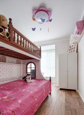 儿童卧室装饰图片 儿童房高低床装修效果图大全2020图片 儿童房高低床设计图片 