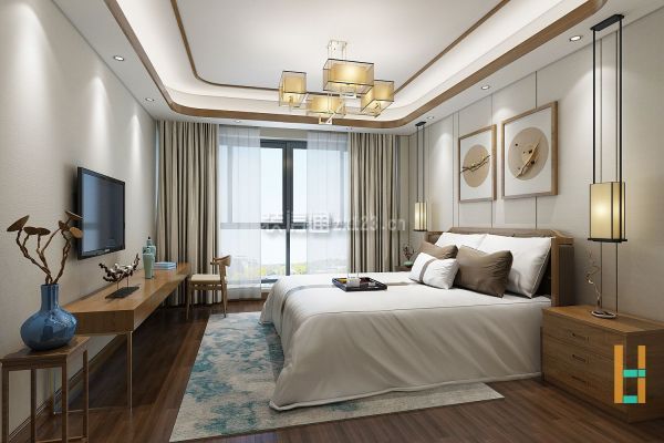 新中式轻奢风格卧室