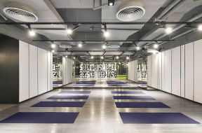 广州健身中心瑜伽室吊灯装修图片2023