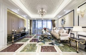 南京欧式客厅吊顶装修设计图片一览2023