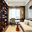 广州新中式风格房屋书房室内装修图片
