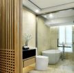 广州150平大户型新中式卫生间室内装修图