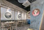 广州餐饮店面室内背景墙装修设计图2023