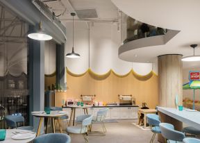 广州300平茶餐厅室内装修设计效果图