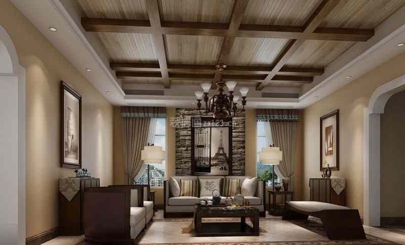 美式客厅沙发图片 美式客厅沙发效果图 