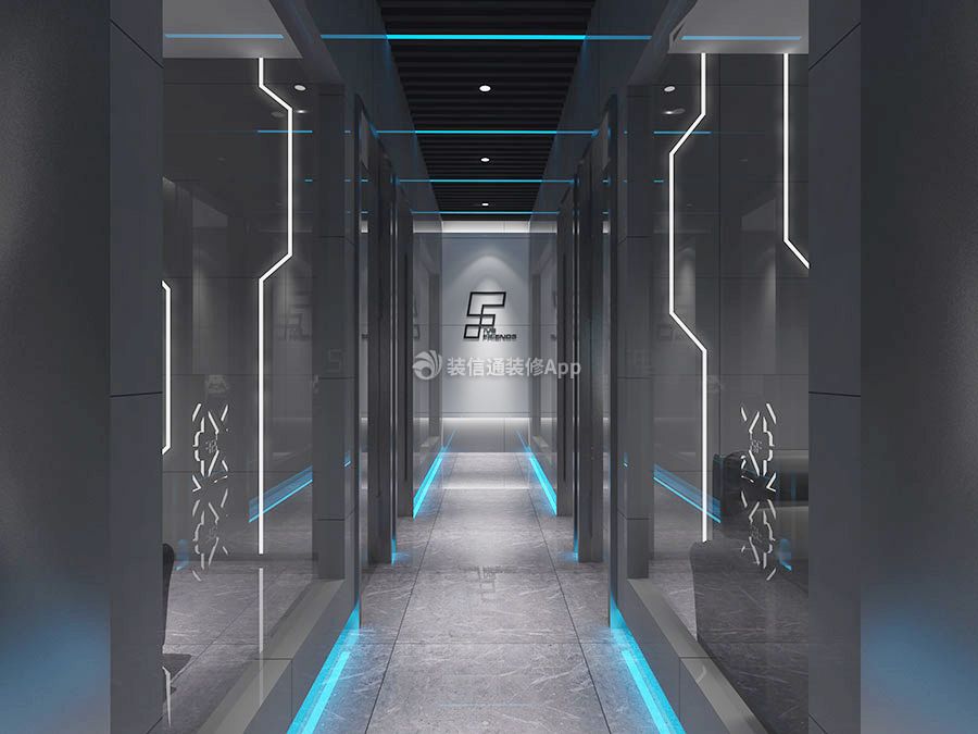 2023上海时尚网吧走廊装修设计效果图