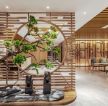上海新中式足浴店大厅隔断装修设计图片