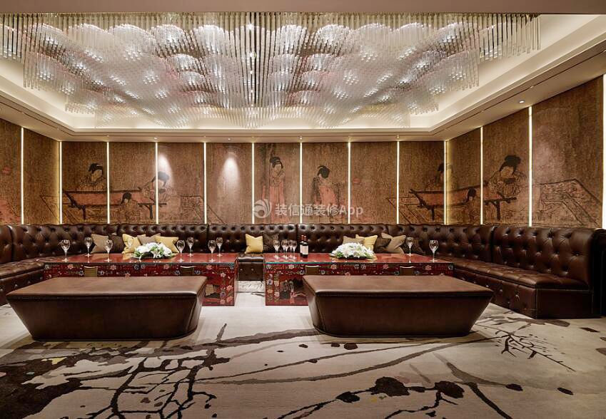上海高档娱乐会所包房装修设计效果图片