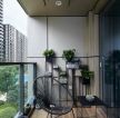 厦门120平现代风格新房阳台装修设计图片
