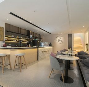 厦门奶茶店店面装修吧台设计图片-每日推荐