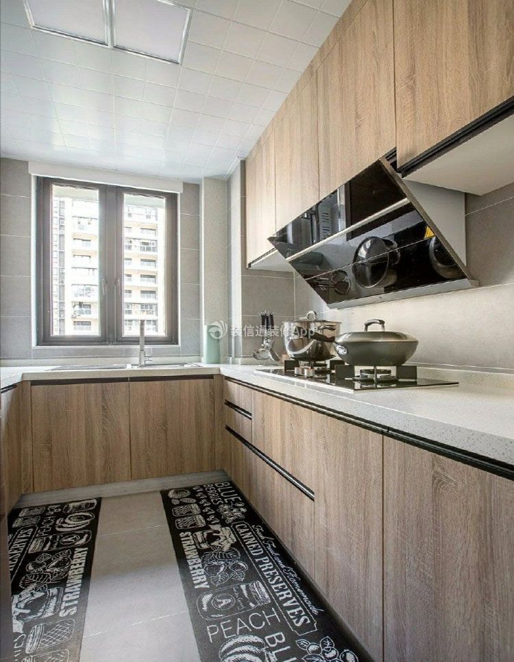 昆明现代风格房屋厨房吊柜装修图片