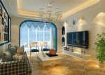 滨江风景90平米地中海风格三居室装修案例