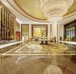 广州酒店大堂水晶灯装修设计实景图