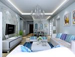 丽江明珠86平米地中海风格二居室装修案例