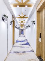 广州时尚酒店走廊背景墙装修设计图大全