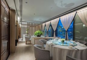 2023上海现代风格中餐厅装修设计图片 