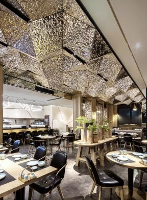 上海现代风格中餐厅装修设计图赏析
