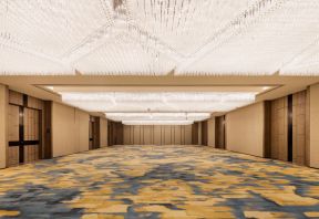 广州星级酒店走廊水晶灯吊顶装修设计图
