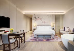 广州特色酒店客房装潢设计效果图