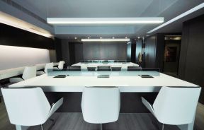 广州简约风格办公室办公桌装修设计图2023