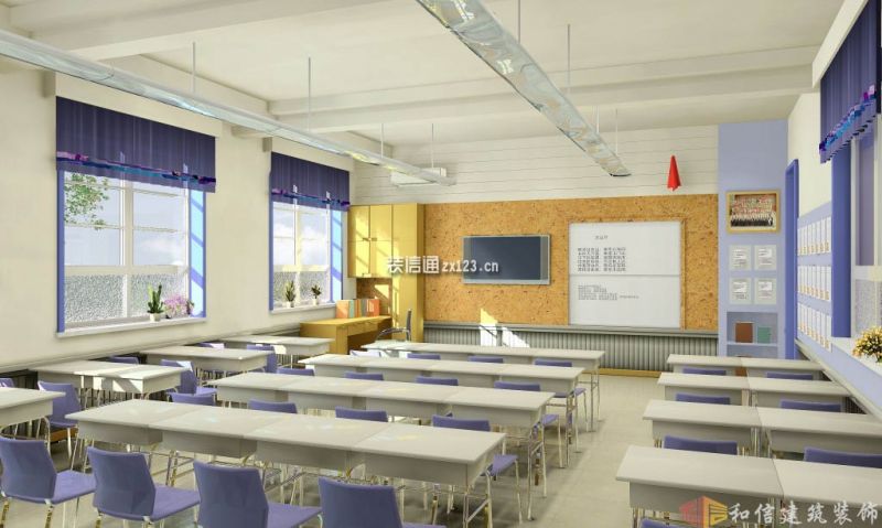 4000平东城根小学现代风格装修案例