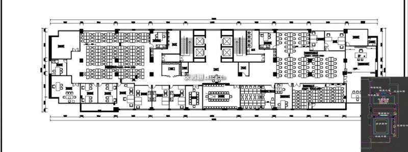 1000平米现代中式国际商会大厦办公室装修案例
