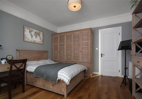 兰州SOHO120平米三居室美式风格装修案例