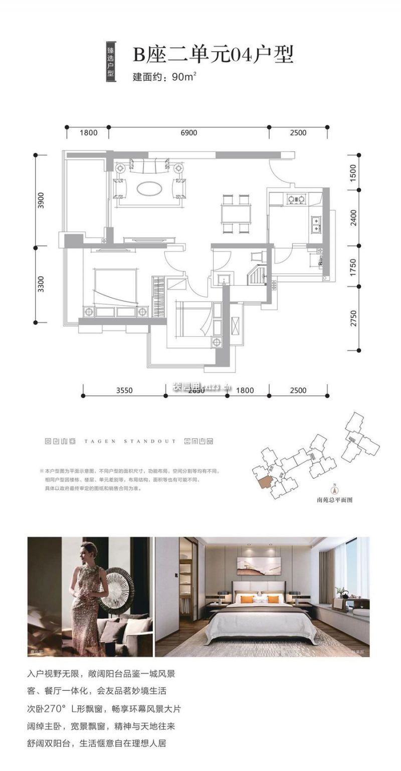 天健天骄南苑户型图