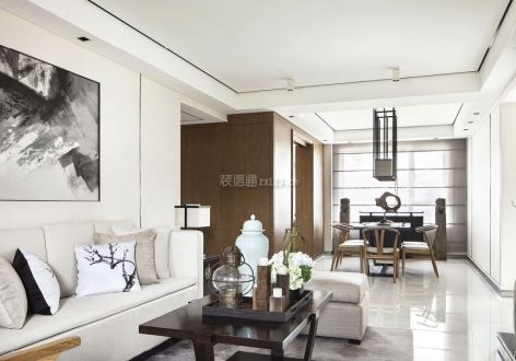 中海国际社区三居113平现代风格装修案例