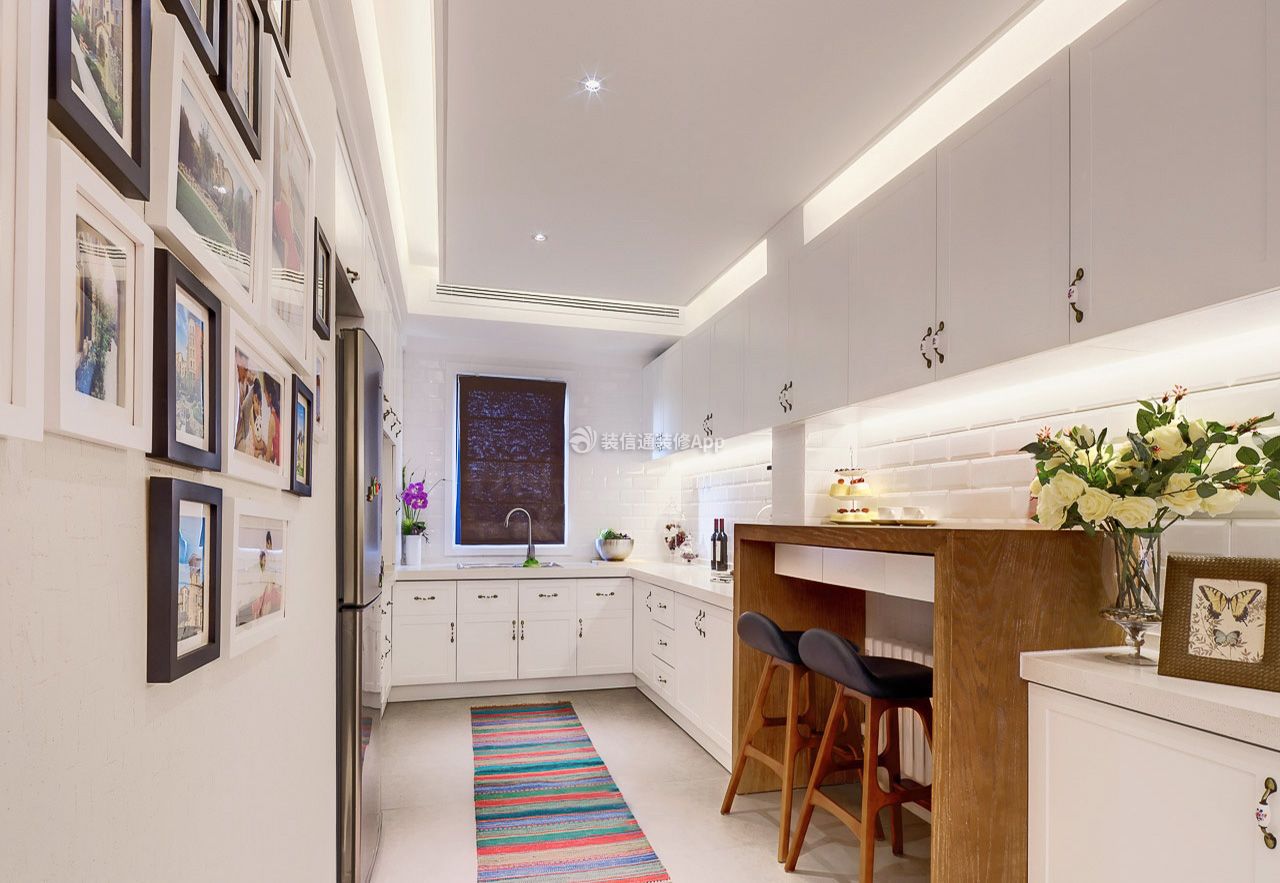 昆明现代样板房厨房装修设计图欣赏