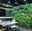 广州火锅店室内植物墙装修设计图