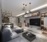 龙湖天璞现代简约65㎡两居室现代风格装修案例