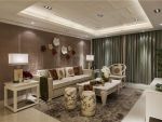 蓝光雍锦园新中式风格139平米四居室装修案例