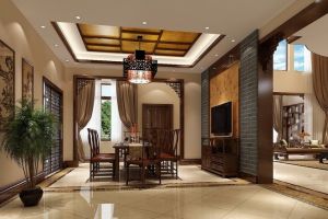 中式古典客厅装修设计方案