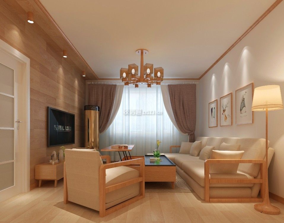 日式风格客厅设计  日式风格客厅装修效果图 