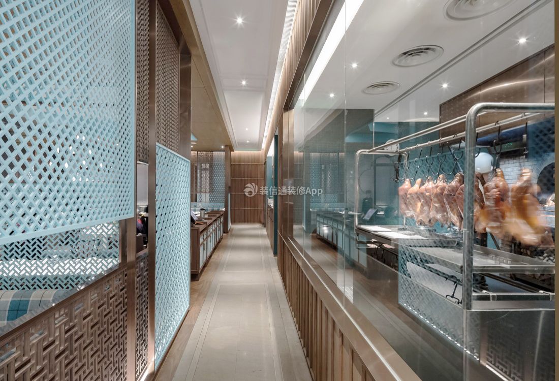 昆明特色飯店走廊裝修設(shè)計(jì)效果圖2023