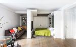 2023海口小户型单身公寓客厅卧室隔断装修图