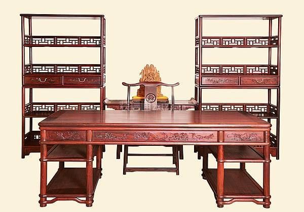 红木家具-书桌