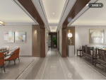 滨湖国际121平米三居室新中式装修案例