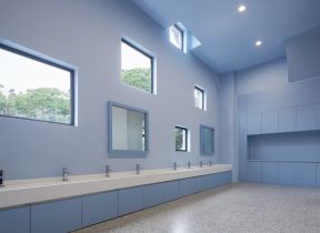 卫生间洗手台设计 幼儿园洗手间效果图 幼儿园洗手间装修