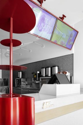 2023南宁奶茶店点餐区装修设计图